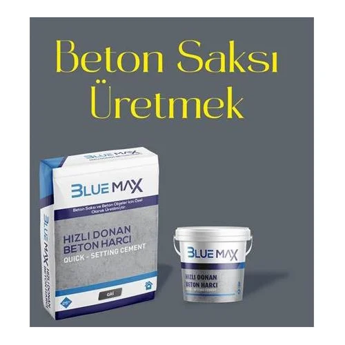 Hızlı Donan Hobi Harcıyla Beton Saksı Yapımı