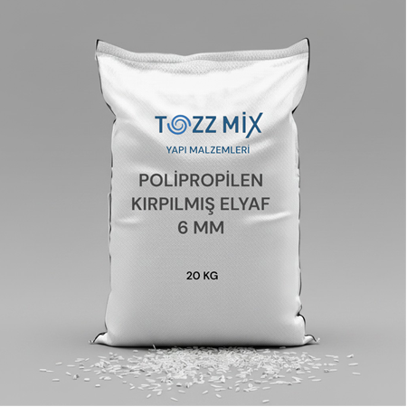 Polipropilen, Kırpılmış Elyaf 6 mm 20 Kg