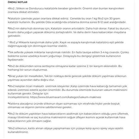 Rtv 2 Kalıp Silikonu 25 KG, Yarı Şeffaf Rtv2